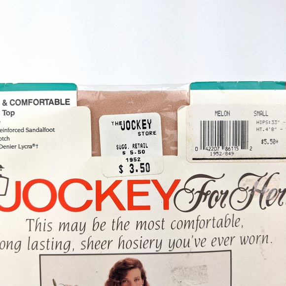 CLEARANCE!! 2 pair Jockey for Her Satiny Sheer Pantyhose - Picture 7 of 7